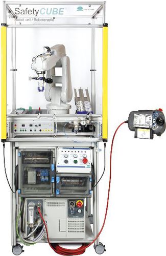 Cella robotizzata per movimentazione - SafetyCUBE® - ETS DIDACTIC GMBH ELABO Training Systems