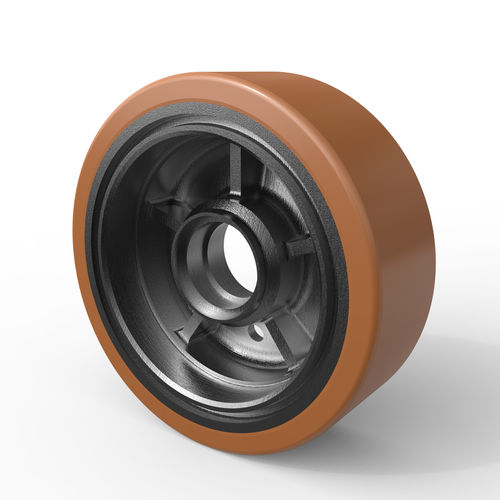 Ruota con fascia - Dongguan Yalide Technology Co.,LTD - in poliuretano / per movimentazione / per motore
