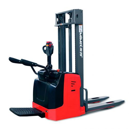 Accatastatore a batteria - MB series - MiMA electric forklift - con piattaforma per conducente / per magazzino / per pallet