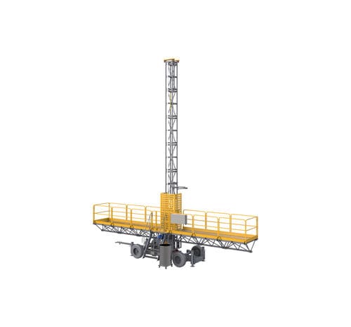 Piattaforma autosollevante monoalbero - MCWP450 series - Ficont Industry (Beijing) Co., Ltd. - con doppio albero