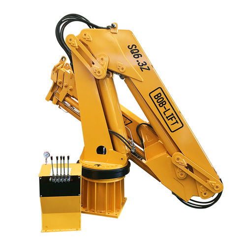 Gru su chiatta - SQ6.3ZA4T - BOB-LIFT - articolata / per applicazioni marine / per applicazioni pesanti