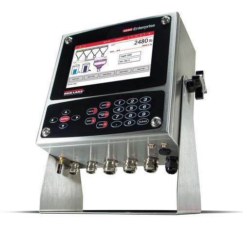 Indicatore di peso digitale - 1280 Enterprise™ - Rice Lake Weighing Systems - con touch screen / a parete / ad incastro