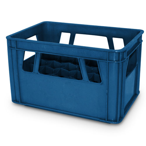 Cassetta in PEHD - Grade BL-3M - COMERCIAL BAQUELITA SL - industriale / per bottiglie / accatastabile