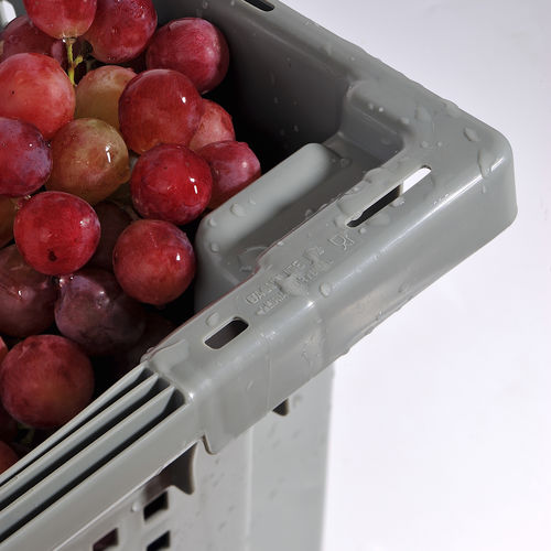 Cassetta in PEHD - Lisbox 2502 - COMERCIAL BAQUELITA SL - di stoccaggio / per uso industriale / per frutta