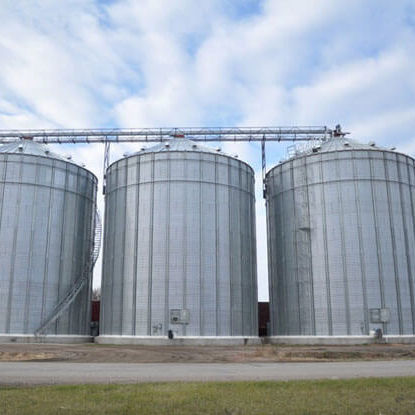 Silo a fondo piatto - TCK series - Henan SRON SILO ENGINEERING Co., Ltd - per cereali / in acciaio