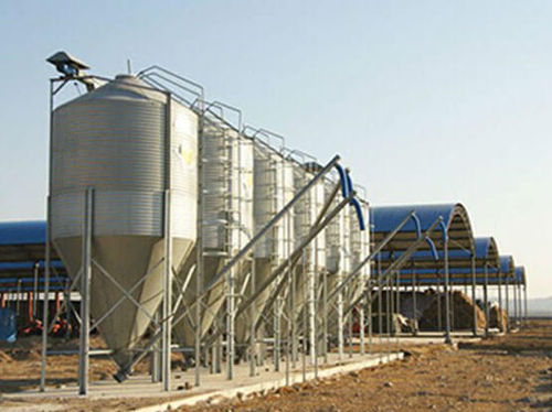 Serbatoio di stoccaggio - Henan SRON SILO ENGINEERING Co., Ltd - di alimentazione / galvanizzato / in lamiera d'acciaio