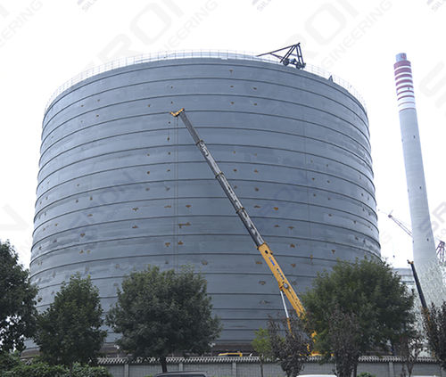 Silo a fondo conico - Henan SRON SILO ENGINEERING Co., Ltd - saldato / a fondo piatto / per cemento