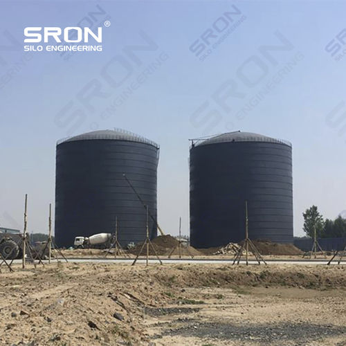 Silo bullonato - Henan SRON SILO ENGINEERING Co., Ltd - saldato / a fondo piatto / a fondo inclinato