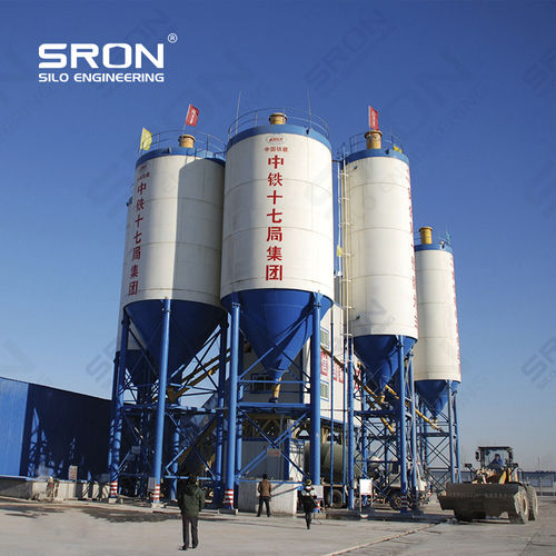 Silo bullonato - Henan SRON SILO ENGINEERING Co., Ltd - con agitatore / amovibile / per cemento