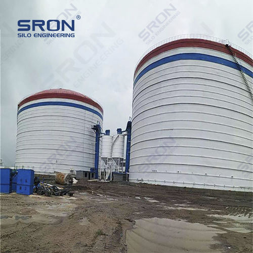 Silo bullonato - Henan SRON SILO ENGINEERING Co., Ltd - saldato / con fondi vibratori / per cemento