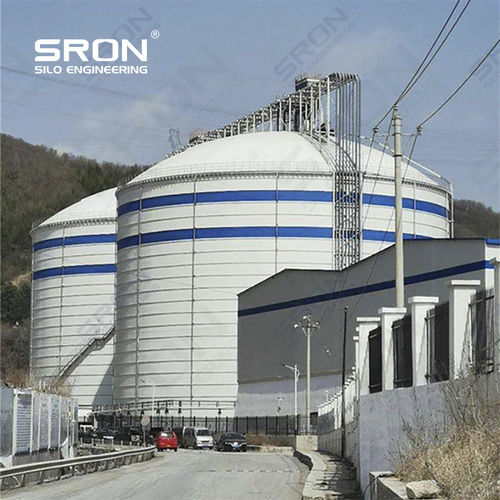 Silo bullonato - Henan SRON SILO ENGINEERING Co., Ltd - saldato / a fondo piatto / con fondi vibratori