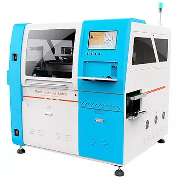 Macchina di depannelizzazione per schede PCB laser - MicroCut 1000 - Martintrier Technology 