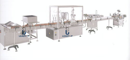 Linea di riempimento automatica - Zhejiang LeadTop Pharmaceutical Machinery Co., Ltd - per bottiglie in vetro / per bottiglie in plastica / per liquidi