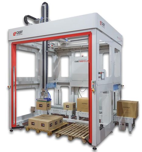 Pallettizzatore e depallettizzatore per sacchi - CUBE 1000TD 2700 - CAST AUTOMATION SL - per bottiglie / per cartoni / per coperchio