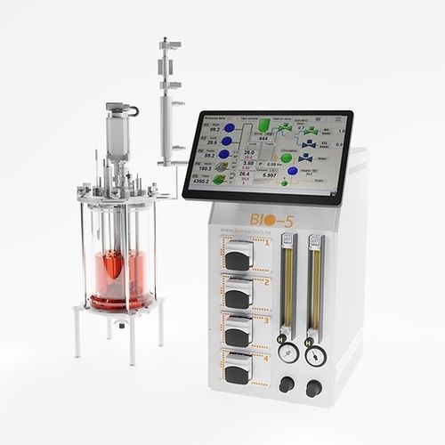 Bioreattore da laboratorio - EDF-5.5 series - Biotehniskais centrs - automatizzato / in vetro / autoclavabile