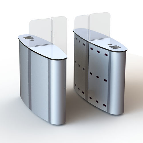 Varco motorizzato automatico - WR-228  - Winser Tech - per controllo accessi / in acciaio inossidabile / in vetro