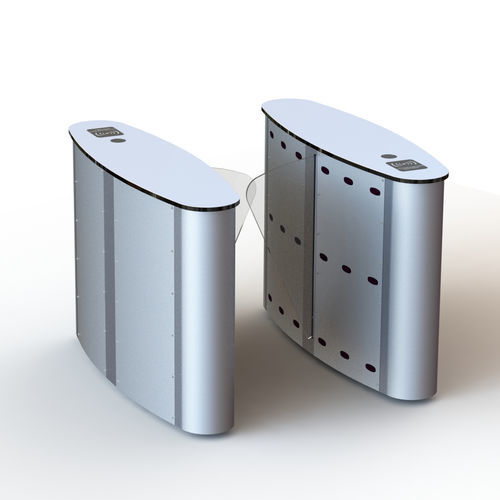 Varco motorizzato automatico - WR-222 - Winser Tech - per controllo accessi / in acciaio inossidabile / in vetro