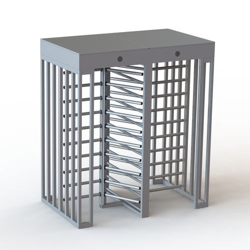 Cancello girevole - WR-432-D - Winser Tech - a comando elettrico / per controllo accessi / in acciaio inossidabile