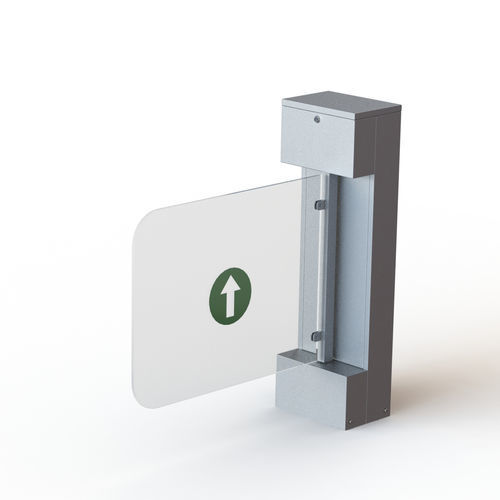 Varco motorizzato per controllo accessi - WR-324-C - Winser Tech - in acciaio inossidabile / in vetro