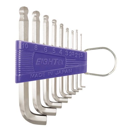 Chiave a brugola a L - TTR-S9 - Eight Tool - a testa esagonale / kit / a testa conica