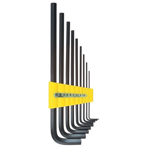 Chiave a brugola a L - 014-S9 - Eight Tool - a testa esagonale / kit / a manico lungo