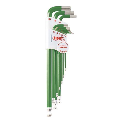 Chiave a brugola a L - TLC-S9NGR - Eight Tool - a testa esagonale / kit / a testa conica