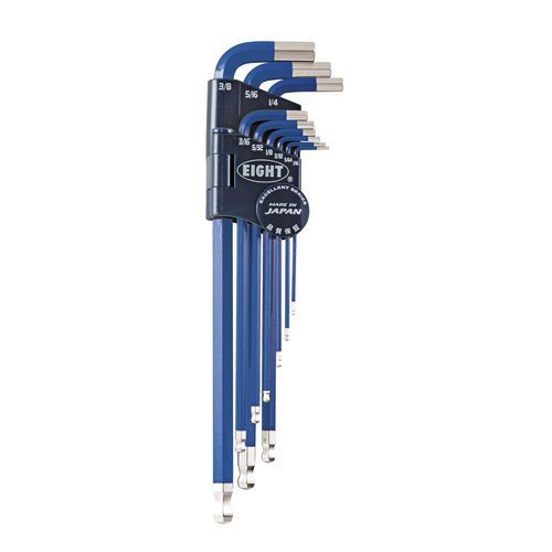 Chiave a brugola a L - TEL-S9NBL - Eight Tool - a testa esagonale / kit / a testa conica