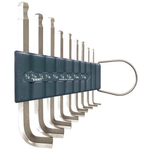Chiave a brugola 3/8" - TTR-S9Z - Eight Tool - a manico corto / a L / a testa conica