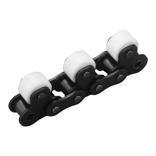 Catena di trasporto con rullo trasportatore centrale - ZEXUS CHAIN Co., Ltd. - in acciaio / per l'industria del vetro / per l'industria agroalimentare