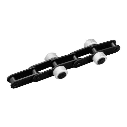 Catena di trasporto con rullo laterale - ZEXUS CHAIN Co., Ltd. - in acciaio / per l'industria del vetro / per l'industria agroalimentare