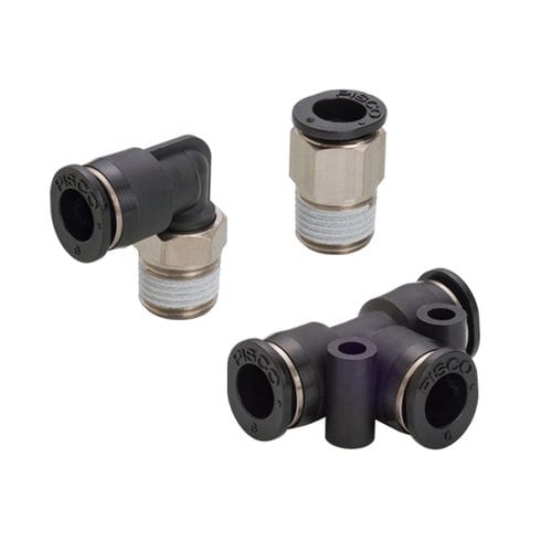 Raccordo in miniatura - P series - NIHON PISCO CO., Ltd. - pneumatico / push-in / a T