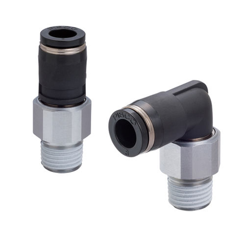 Raccordo pneumatico - R series - NIHON PISCO CO., Ltd. - ad avvitamento / push-in / a gomito