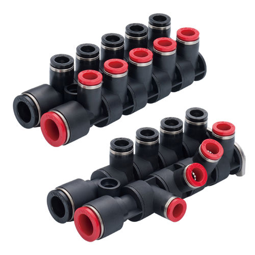 Manifold a 2 vie - MA series - NIHON PISCO CO., Ltd. - in PBT / per applicazione idraulica / per applicazioni pneumatiche