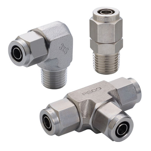 Raccordo a compressione - NS series - NIHON PISCO CO., Ltd. - per prodotti chimici / per liquidi refrigeranti / pneumatico
