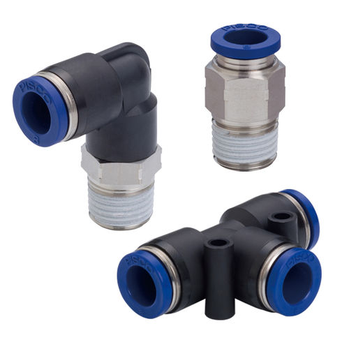 Raccordo push-in - P-SUS series - NIHON PISCO CO., Ltd. - per prodotti chimici / per liquidi refrigeranti / pneumatico
