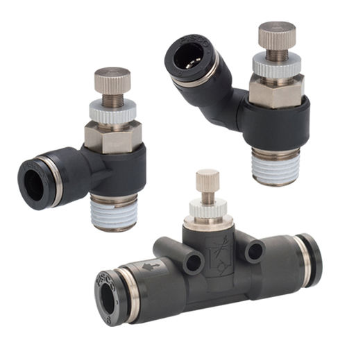 Valvola regolatore di flusso - JS series - NIHON PISCO CO., Ltd. - a spillo / manuale / per aria