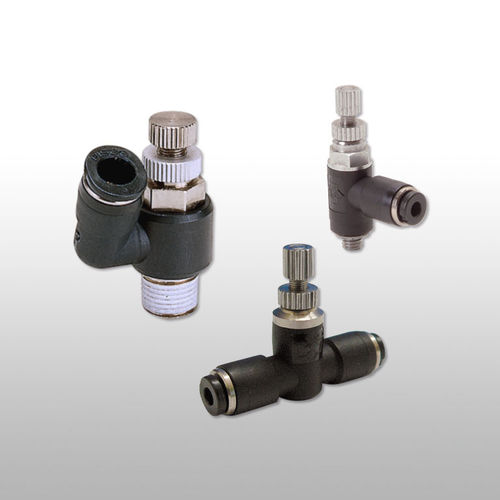 Valvola regolatore di flusso - JS series - NIHON PISCO CO., Ltd. - a spillo / manuale / pneumatica