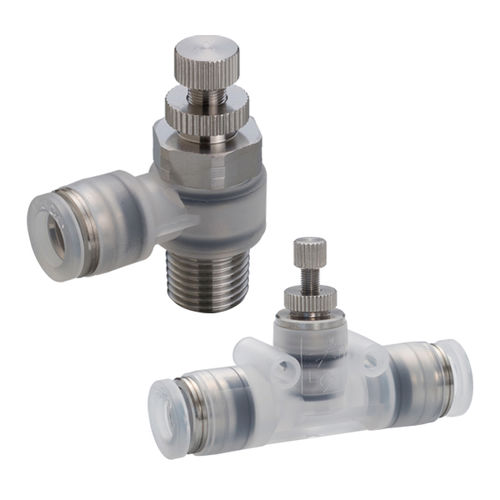 Valvola regolatore di flusso - PJS series - NIHON PISCO CO., Ltd. - a spillo / con volante / per aria