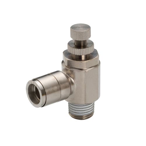 Valvola Regolatrice Flusso Aria Dritta 10mm - LSA10 Push Fit Per Sistemi Pneumatici - Foto 2