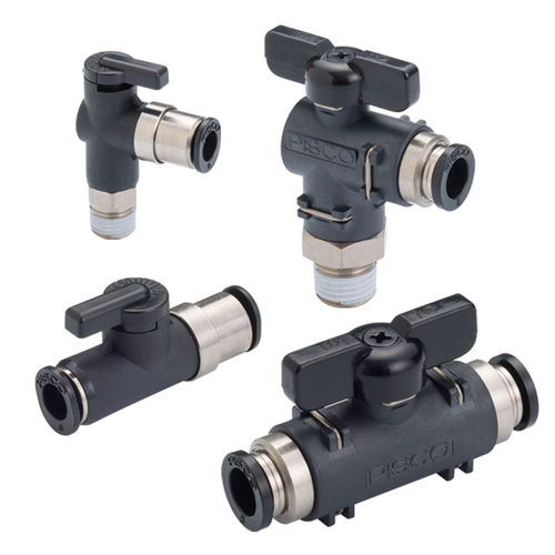 Valvola a sfera - BV series - NIHON PISCO CO., Ltd. - a leva / di arresto / per aria
