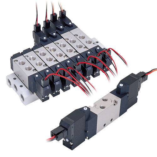 Elettrovalvola a comando assistito - SVB series - NIHON PISCO CO., Ltd. - a 5 vie / aria / BSP 1/8
