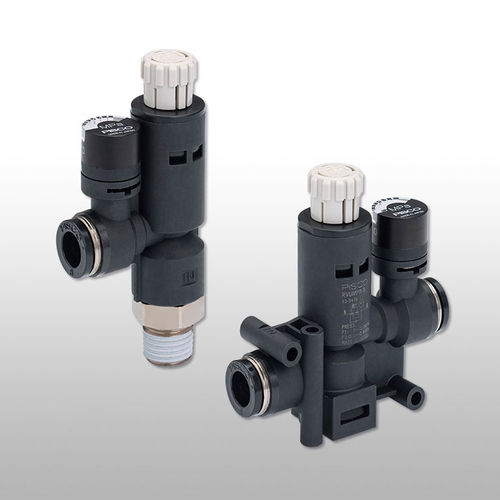 Valvola push-to-lock - RV series - NIHON PISCO CO., Ltd. - manuale / regolatore di flusso / per aria
