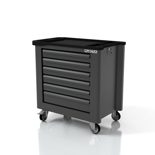 Armadio per utensili - AR-FL007 - FLECTA - con rotelle / 6 cassetti / in metallo