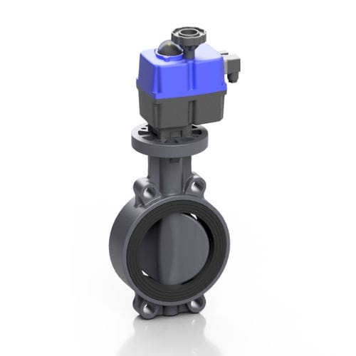 Valvola a farfalla - PROFLOW® H  - Effast - con attuatore elettrico / di controllo / di regolazione