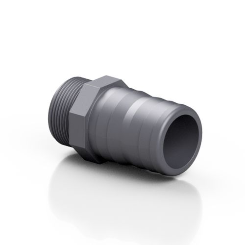 Adattatore idraulico per tubi - RERPGE series - Effast - filettato maschio / in PVC-U / esagonale