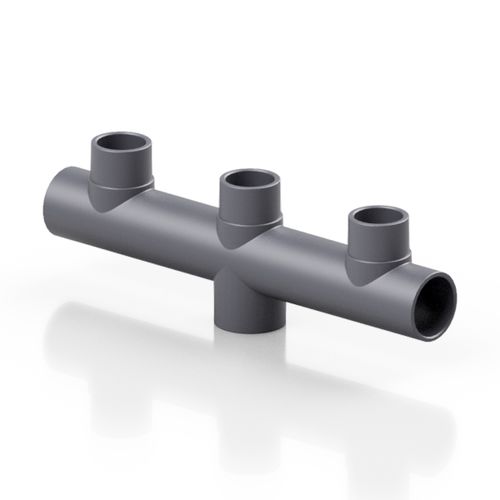 Manifold a 3 vie - RDRCLD series - Effast - in PVC-U / a saldare