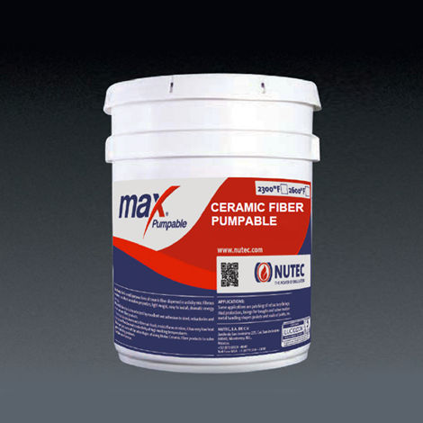 Rivestimento di isolamento - MAXPUMPABLE - NUTEC FIBRATEC - in ceramica / in acciaio