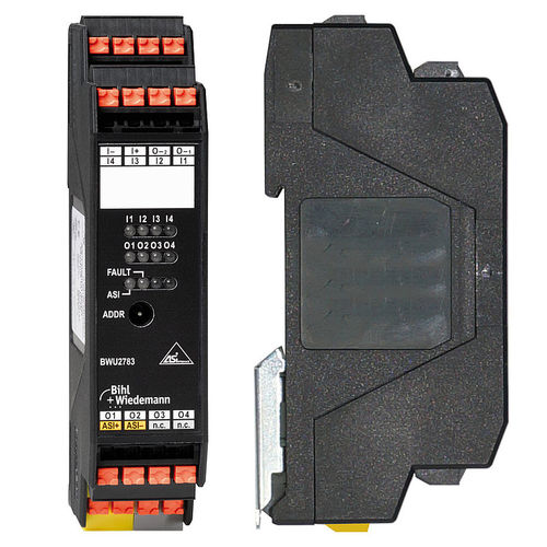 Modulo I/O digitale - BWU2783 - Bihl+Wiedemann GmbH - ASi / 4 ingressi digitali / con 4 uscite digitali