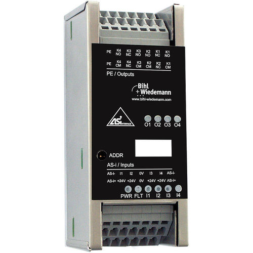 Modulo I/O digitale - BW1926 - Bihl+Wiedemann GmbH - ASi / 4 ingressi digitali / 4 uscite relè