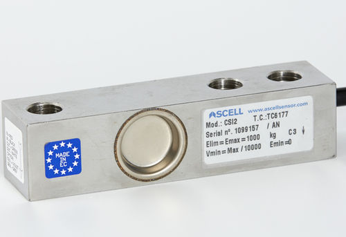 Cella di carico a taglio - CSI - Ascell Sensor,S.L. - tipo trave / per ponte estensimetrico / in acciaio inossidabile